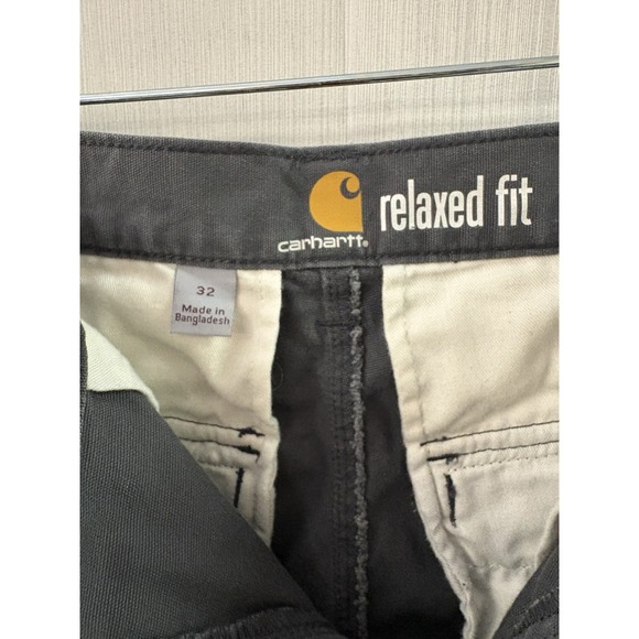 Carhartt Shorts Men Sz 32 Gray VTG B144 LBR Carpenter Work Utility Y2K Canvas - Picture 3 of 8